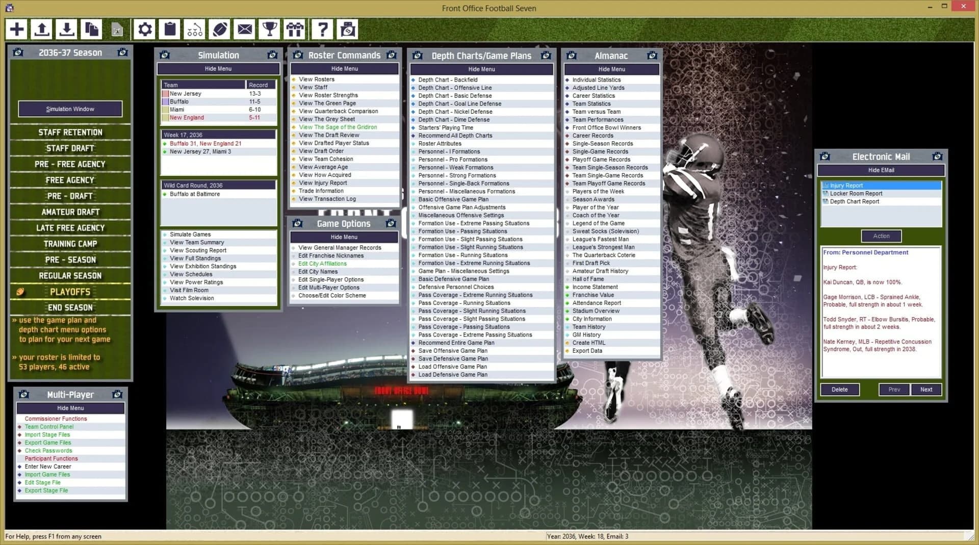 Front Office Football Seven screenshot 2
