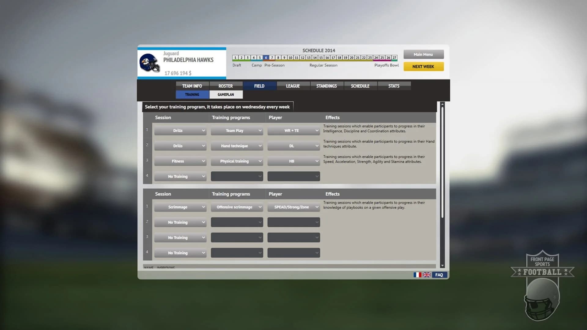 Front Page Sports Football screenshot 2