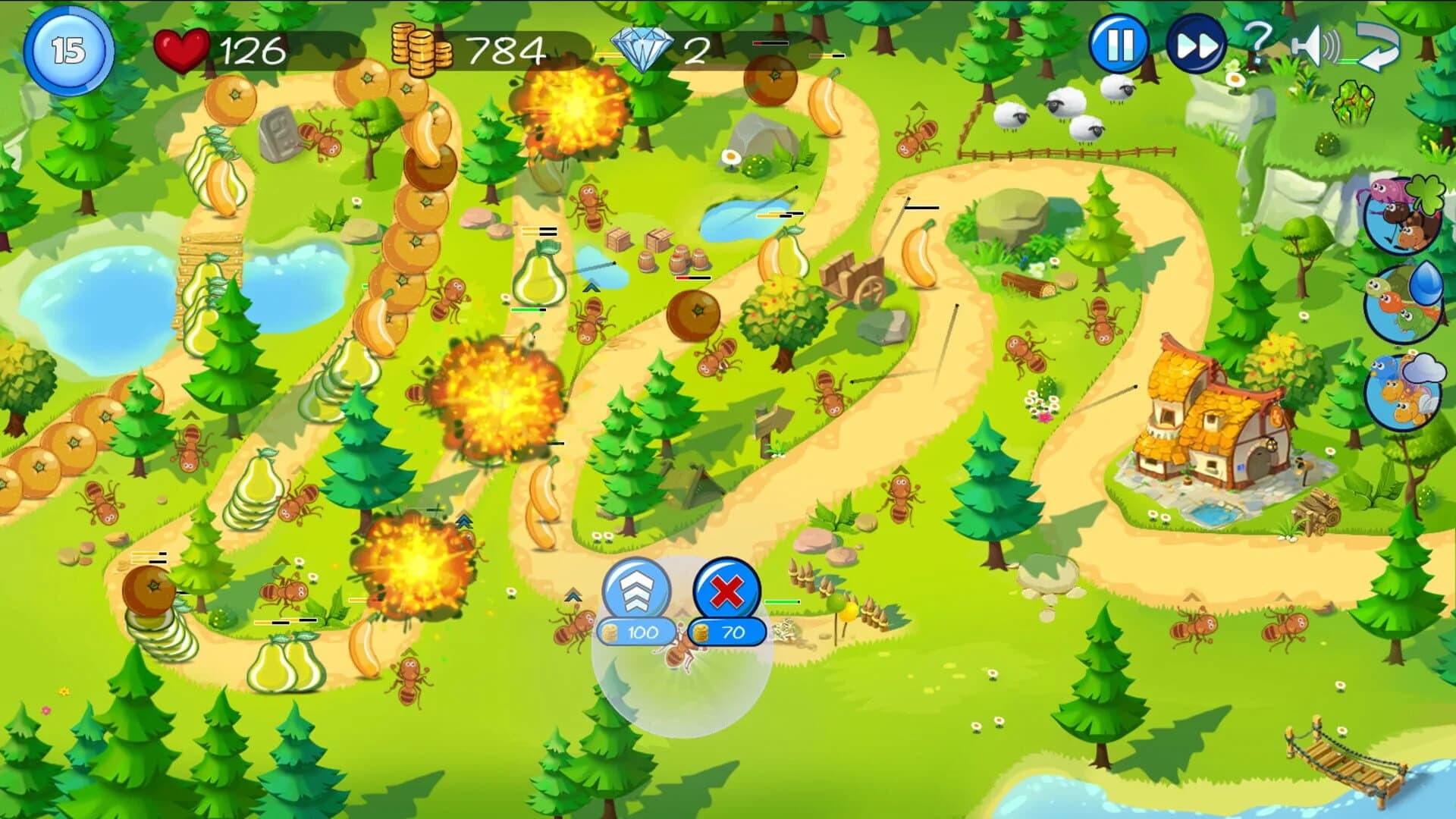 Fruit Tower Defense screenshot 4