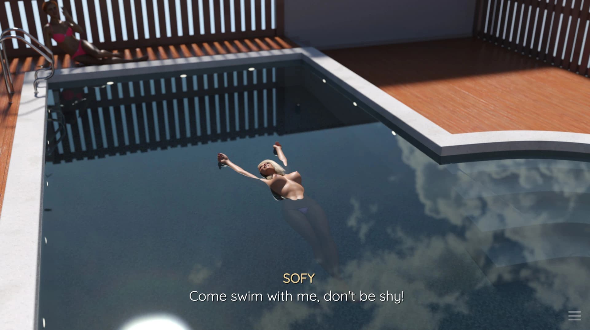 Futanari Sex: Pool Party screenshot 2