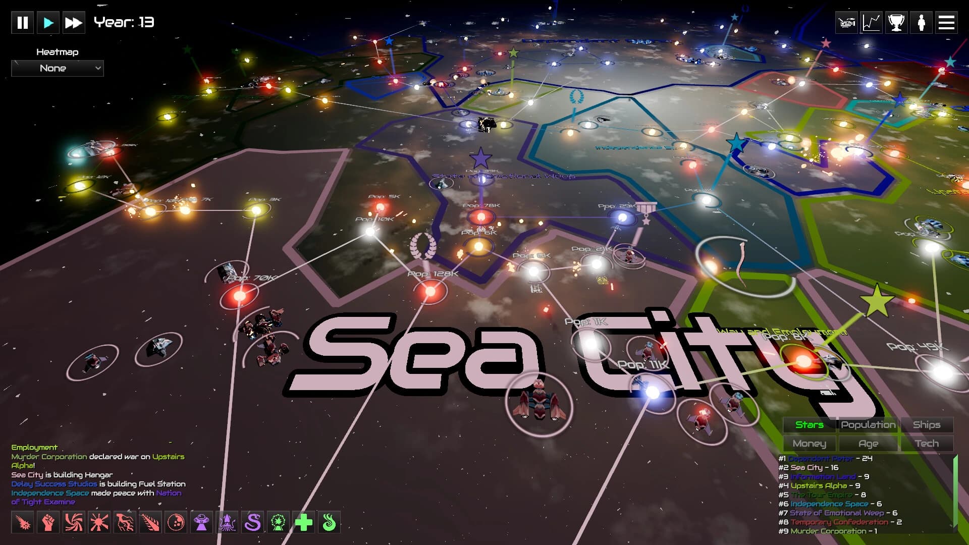 GalactiWar: Empire Simulator screenshot 1