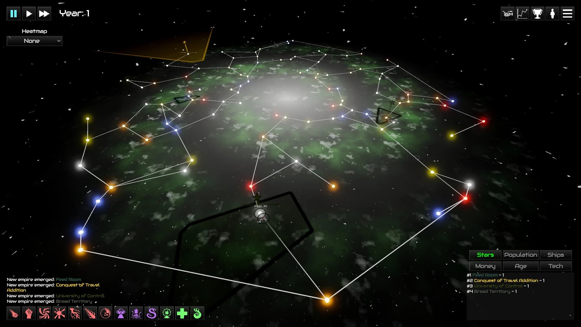 GalactiWar: Empire Simulator screenshot 2