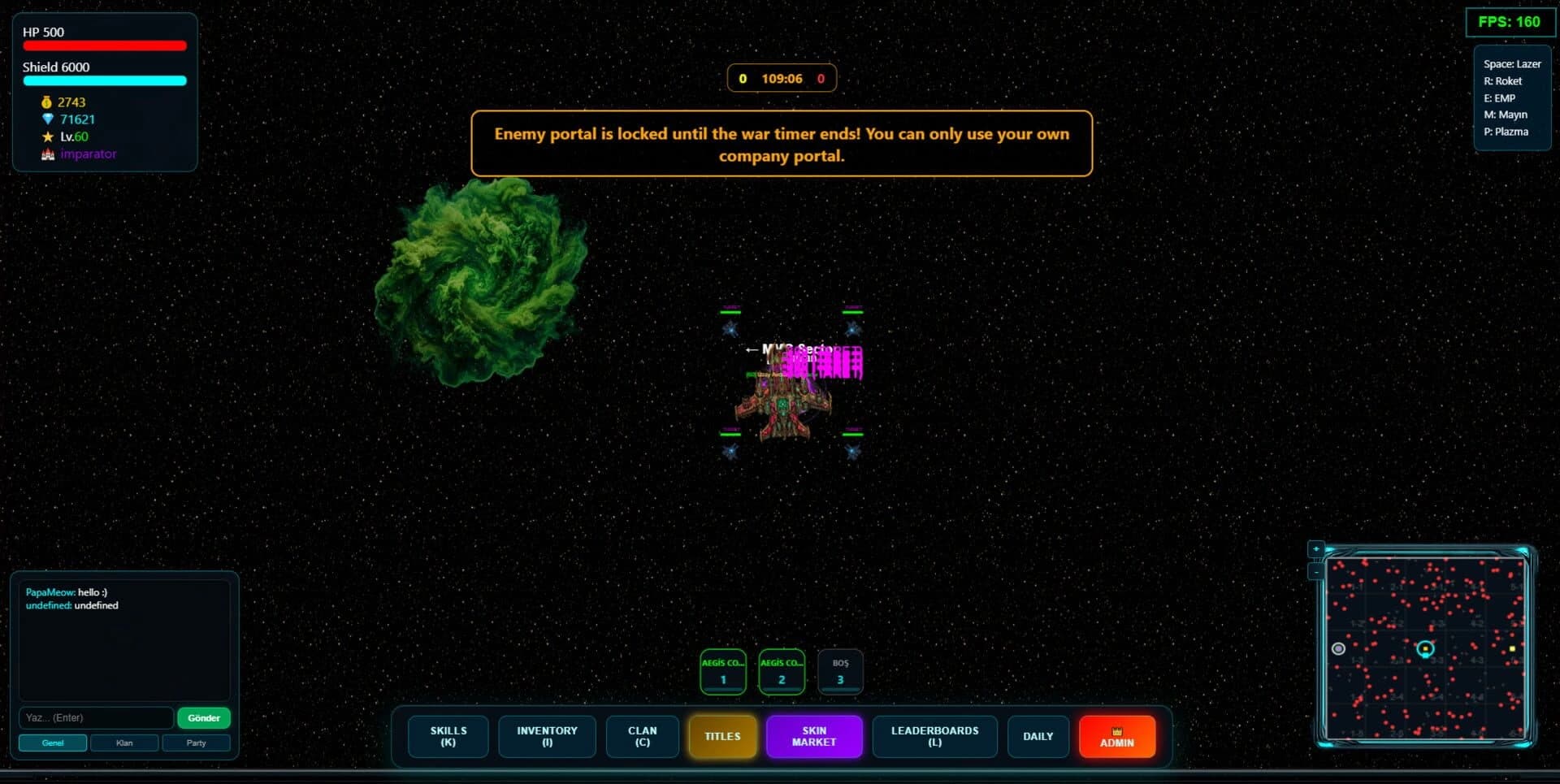 Galaksia Online screenshot 1