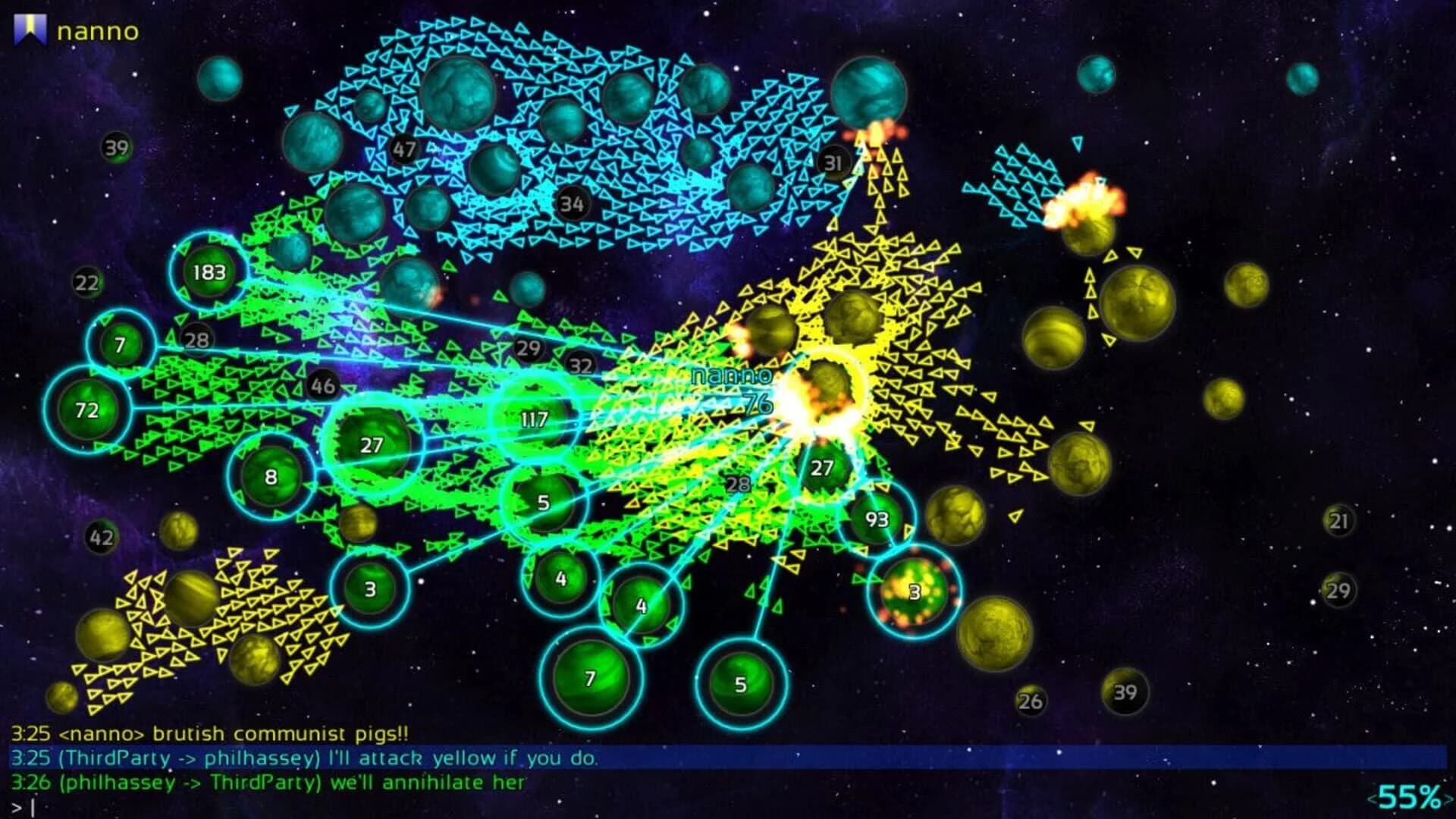 Galcon Fusion screenshot 1