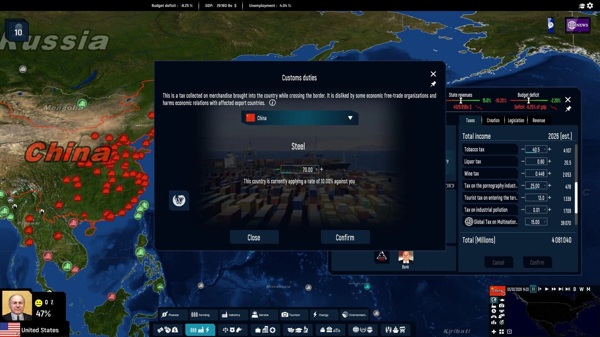 Geo-Political Simulator 2026 Edition screenshot 2