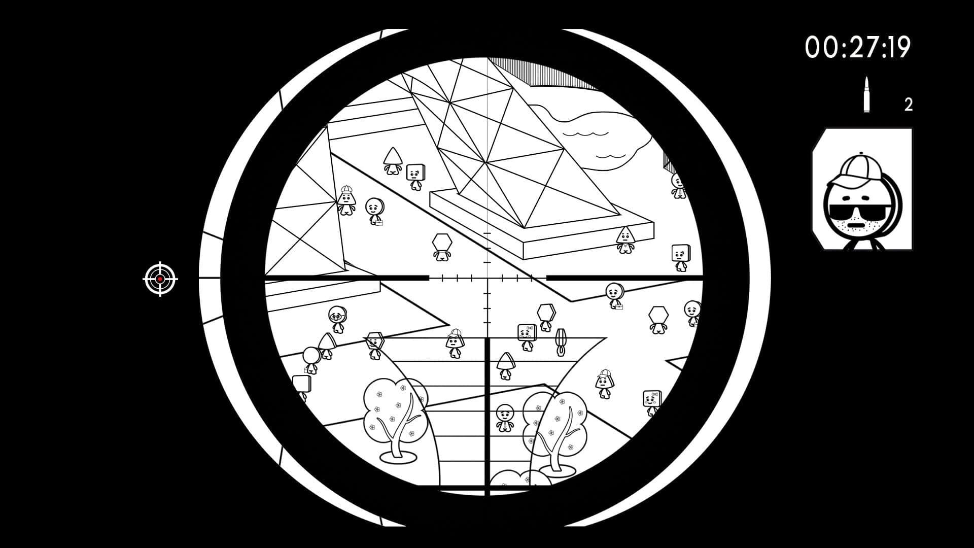 Geometric Sniper: Blood in Paris screenshot 2
