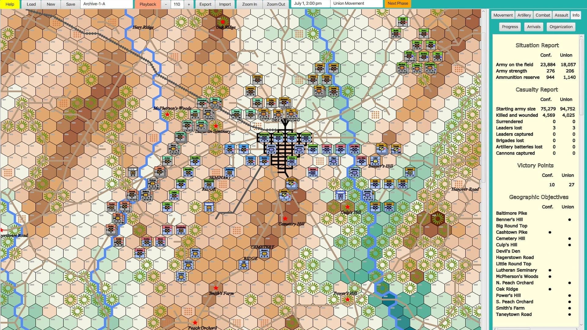 Gettysburg: Fields of Valor screenshot 5