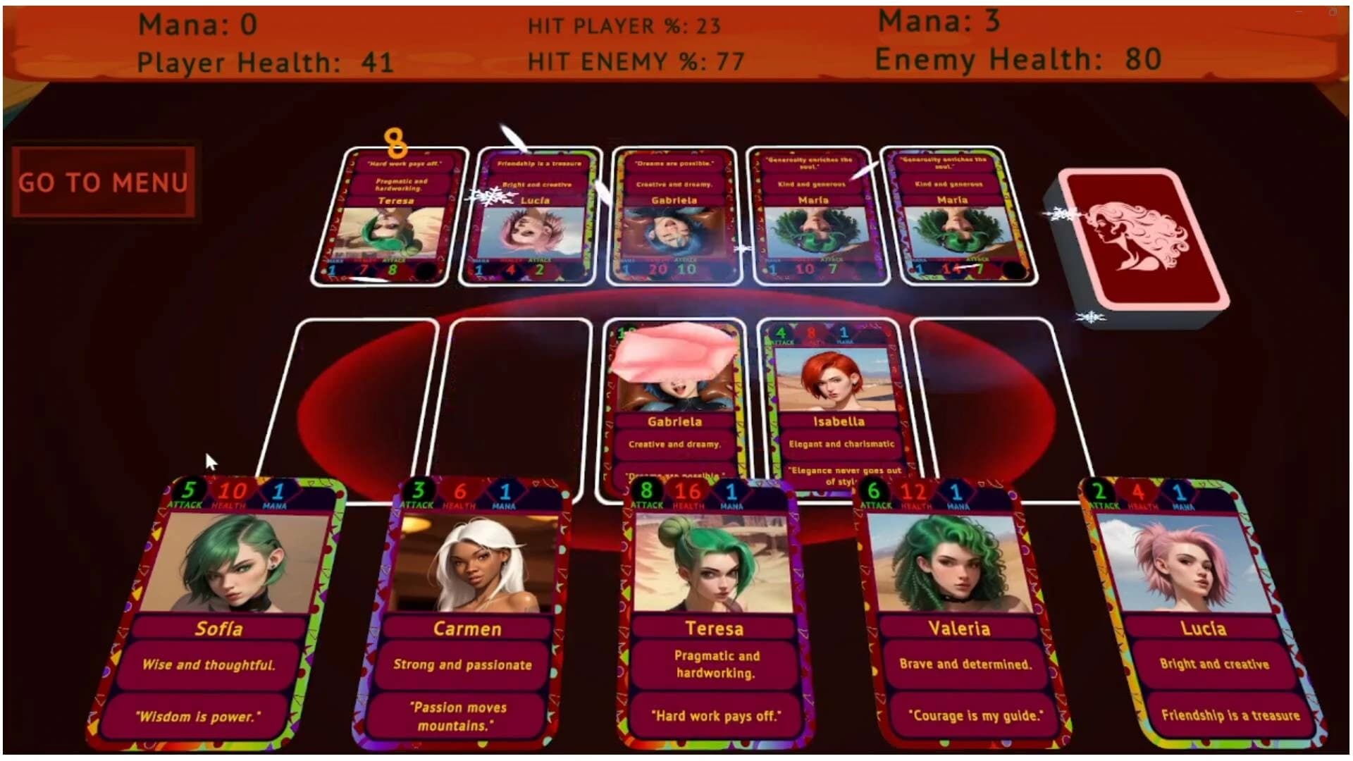 Girl Card Battle screenshot 5