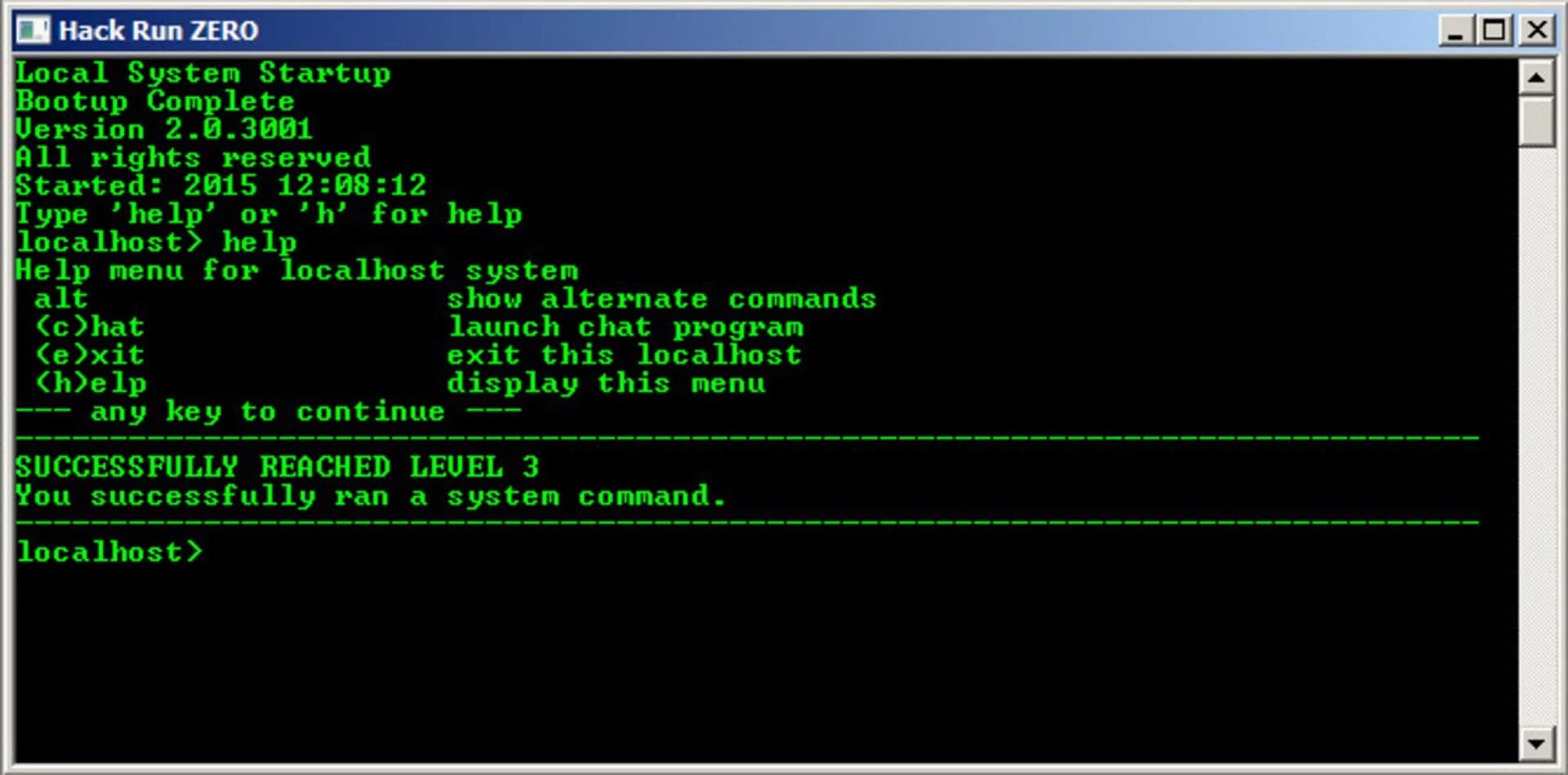 Hack Run Zero screenshot 1