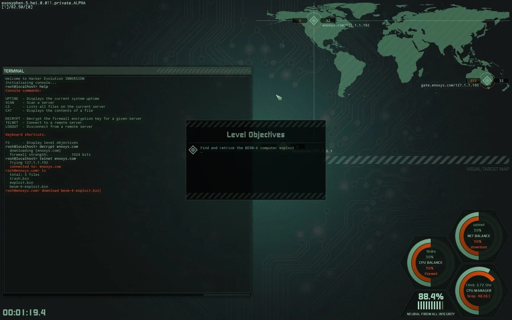 Hacker Evolution Immersion screenshot 3