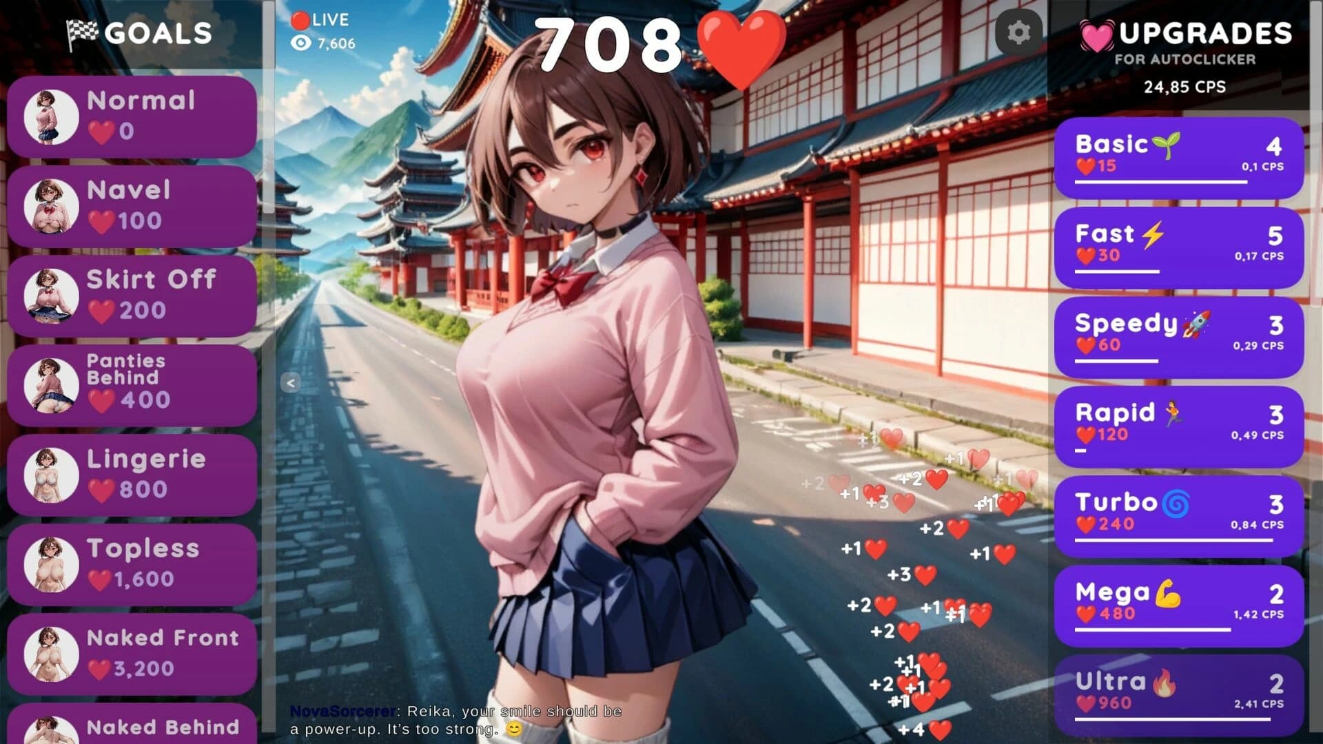 Hentai Clicker: Reika is Streaming screenshot 1