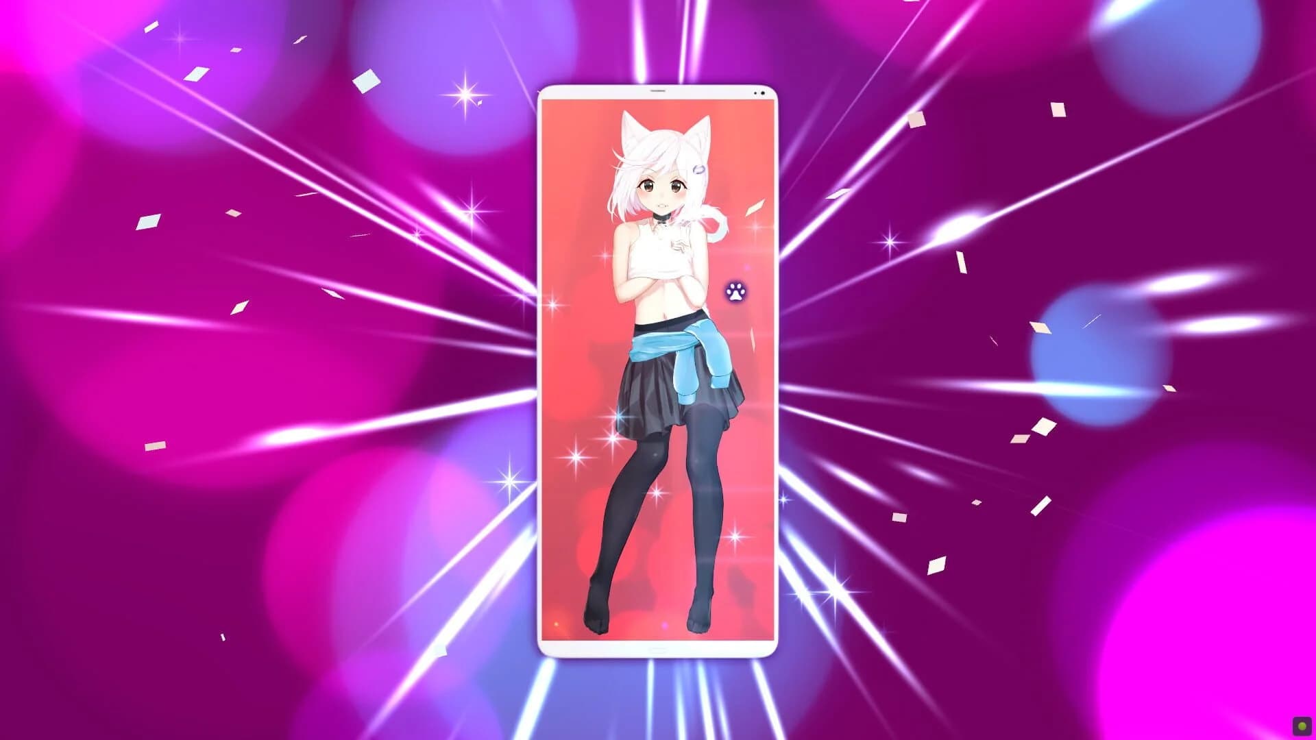 Hentai Mosaique Neko Waifus screenshot 2