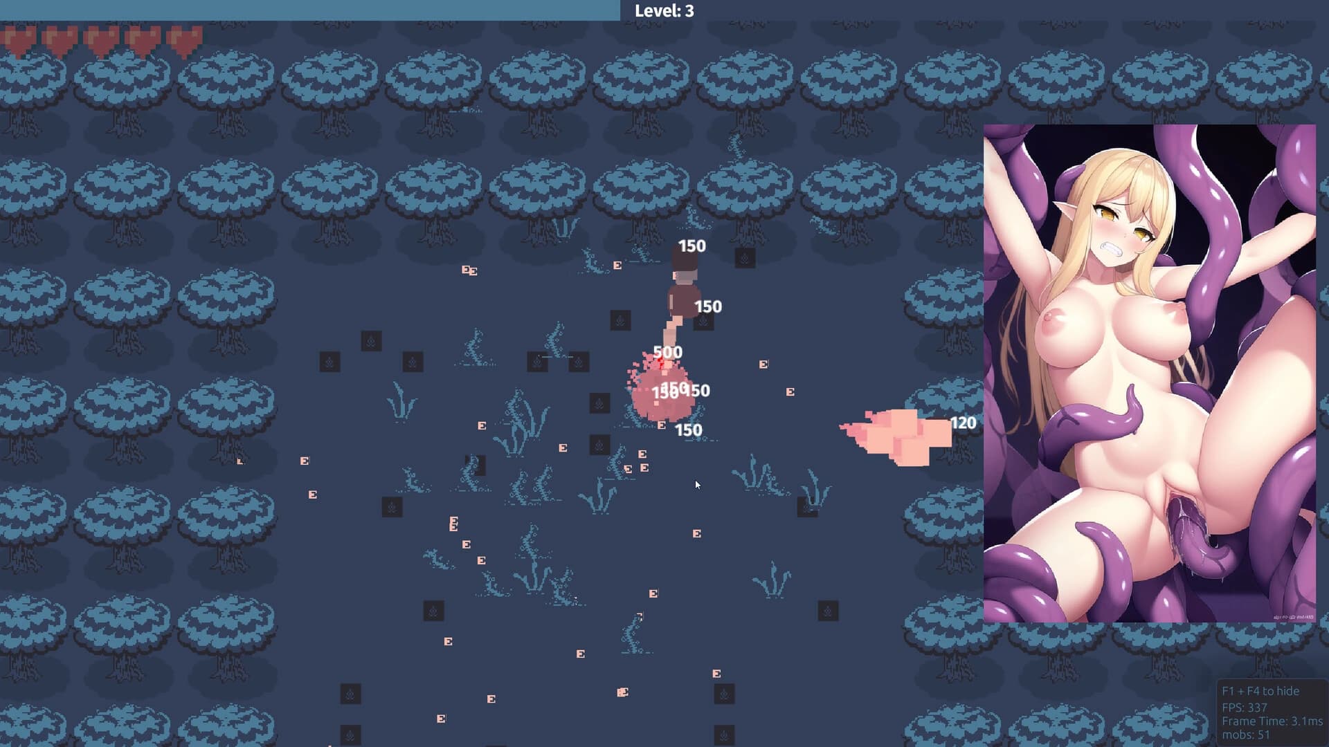 Hentai Tentacle Survivors screenshot 2