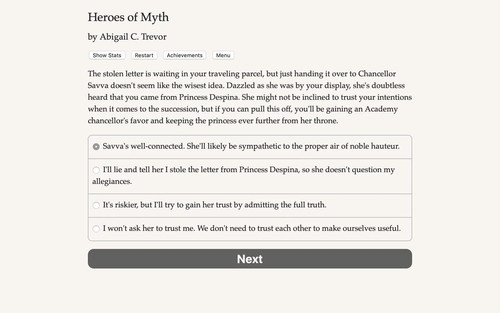 Heroes of Myth screenshot 1