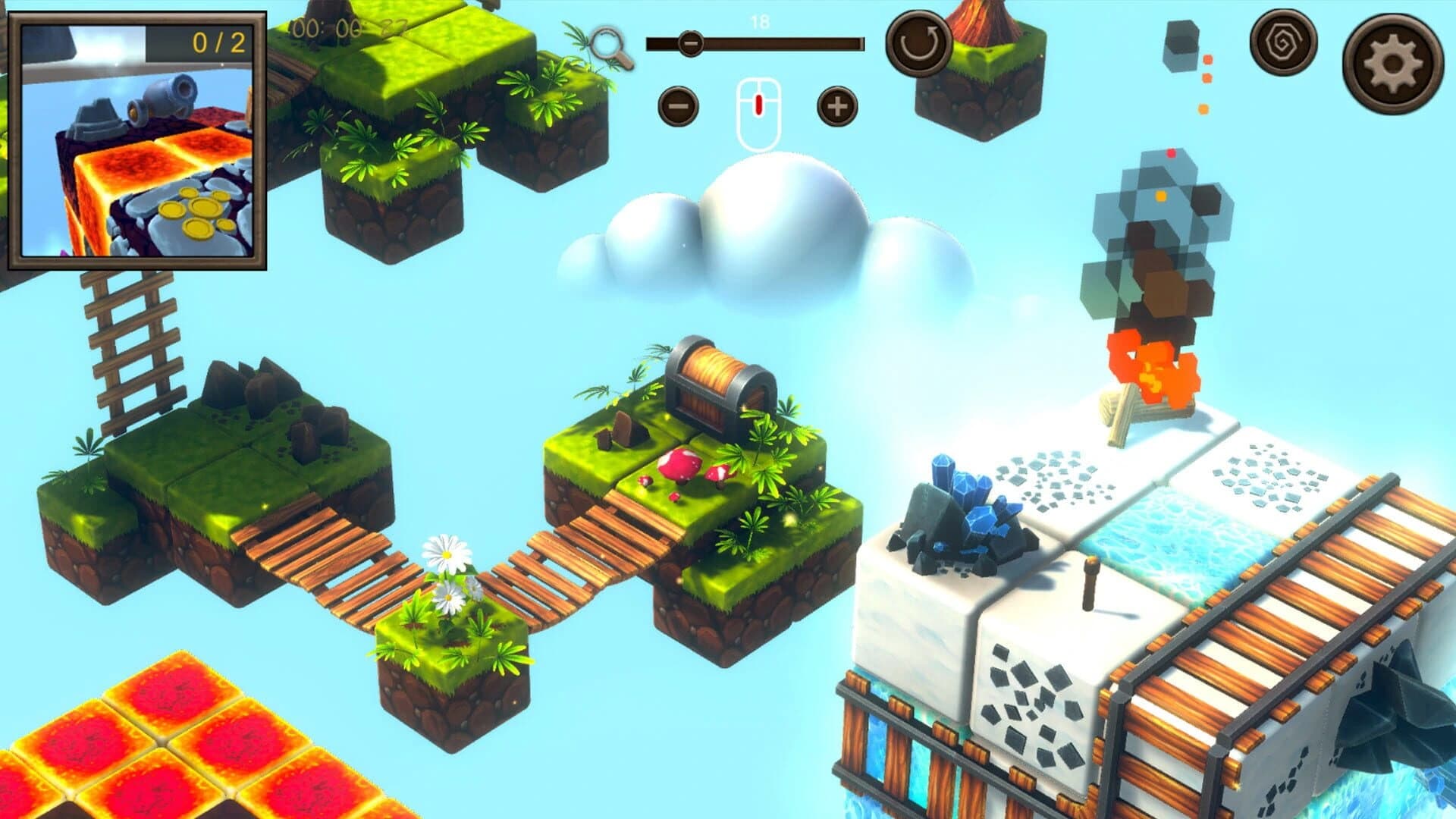 Hidden Cube World Top-Down 3D screenshot 2