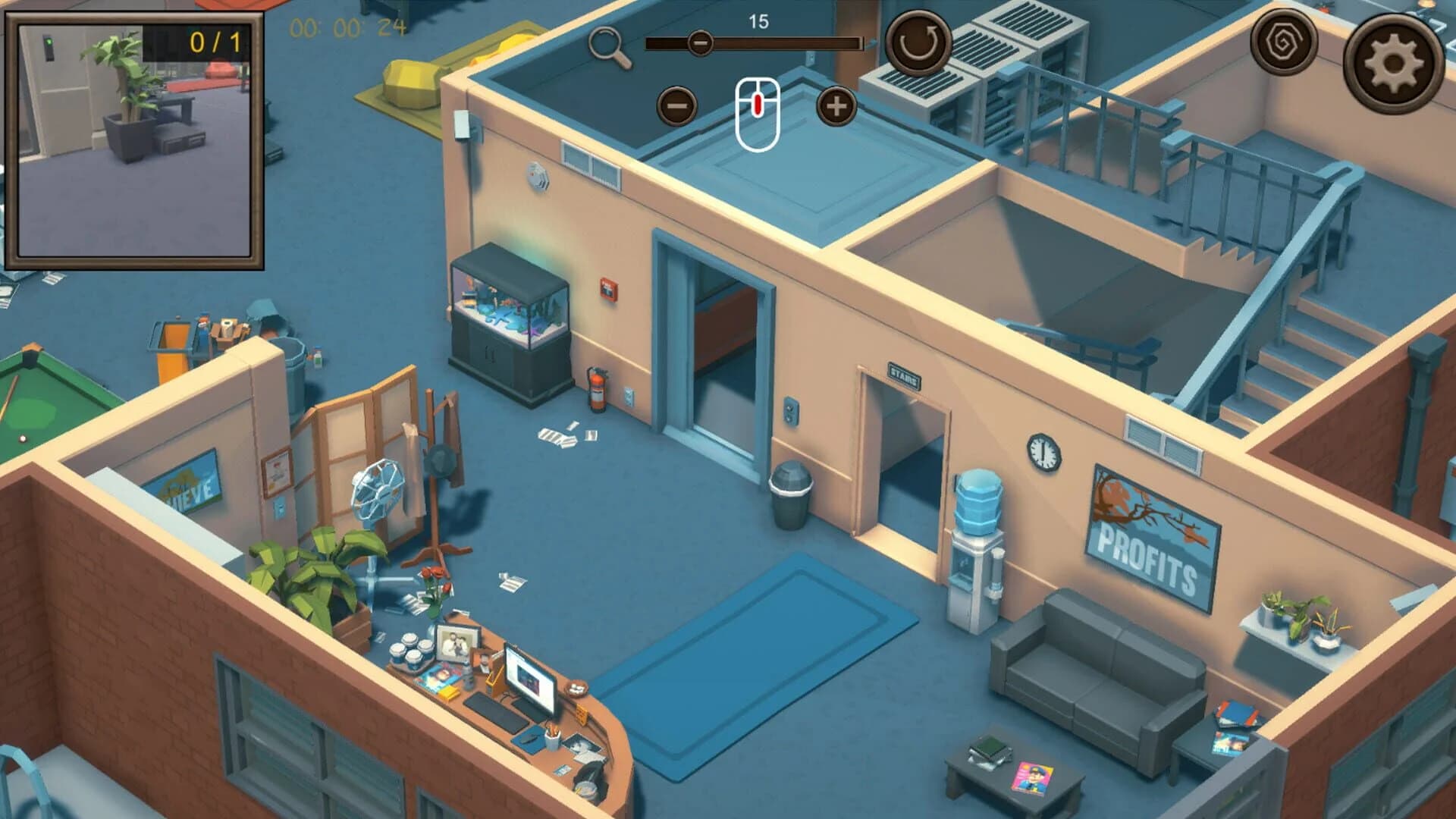 Hidden Office Top-Down 3D screenshot 3