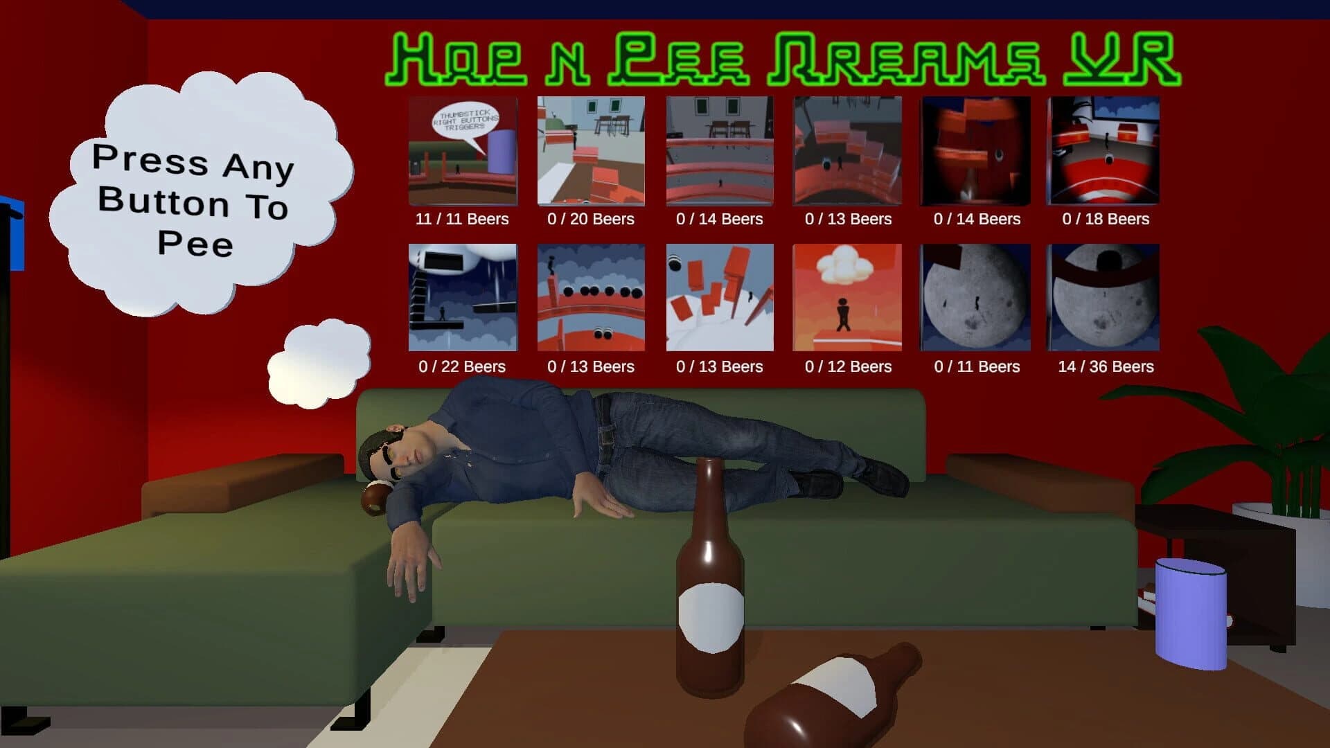 Hop n Pee Dreams VR screenshot 1