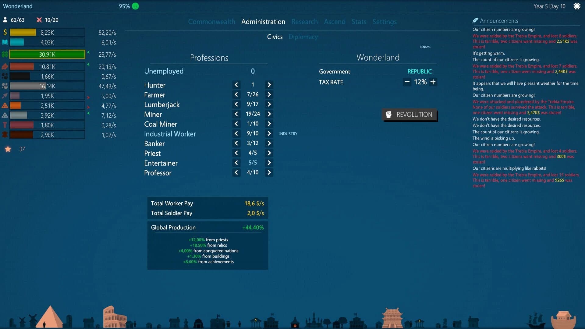 Idle Commonwealth screenshot 3