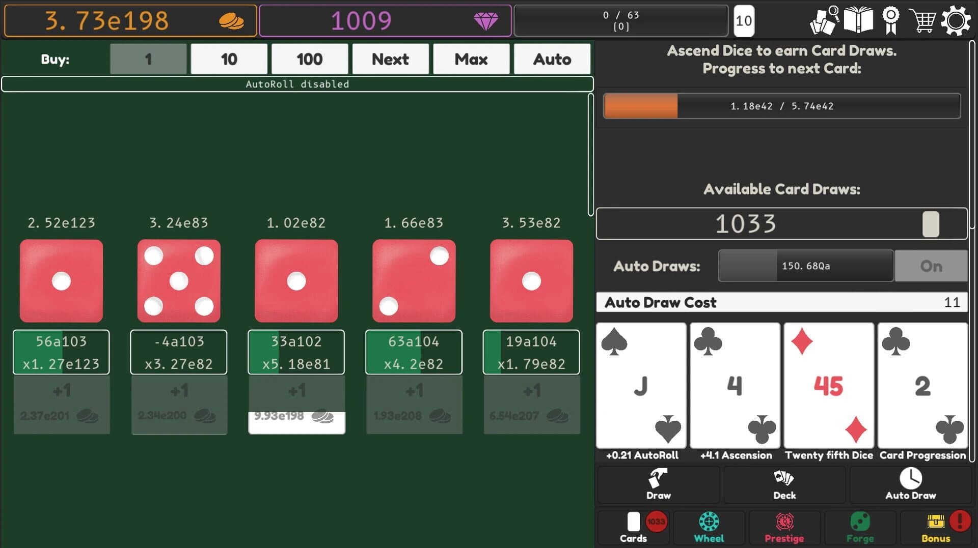 Idle Dice 2 screenshot 1