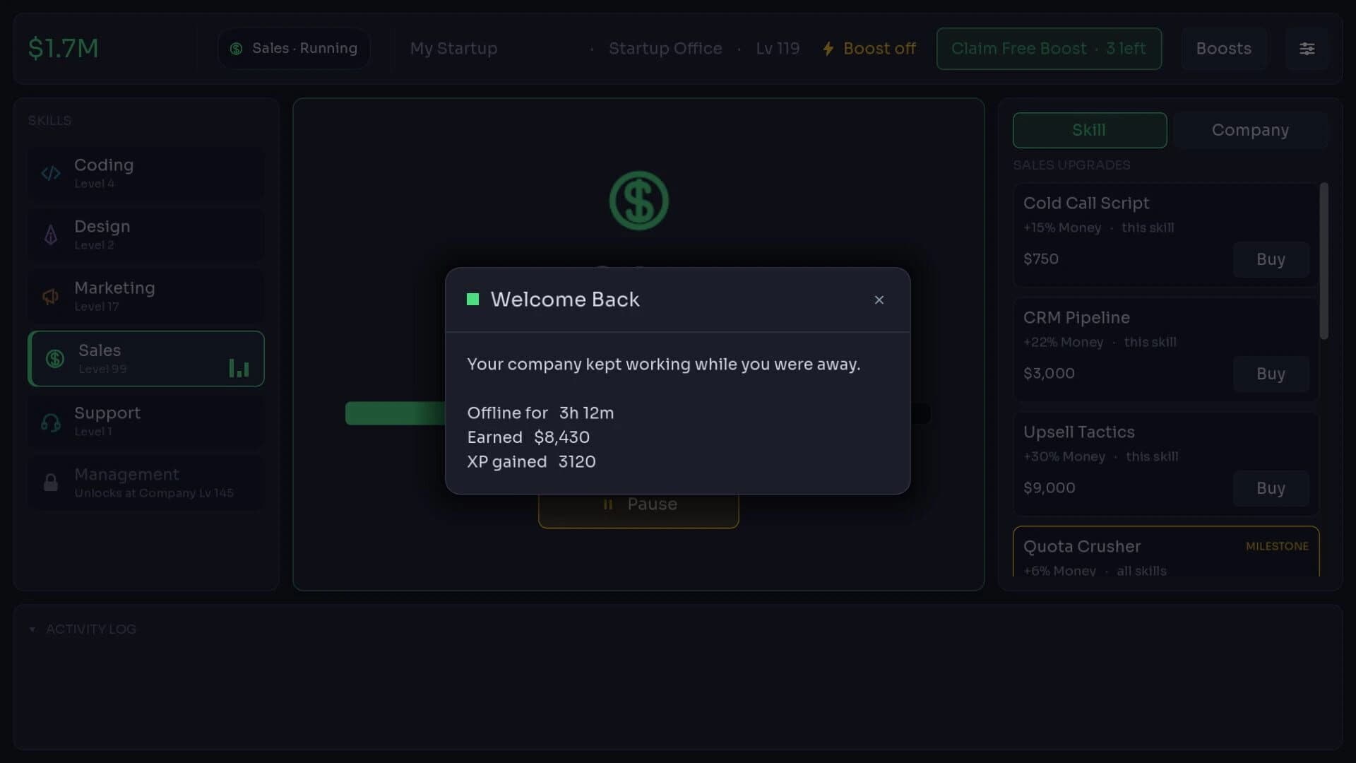 Idle Startup screenshot 5