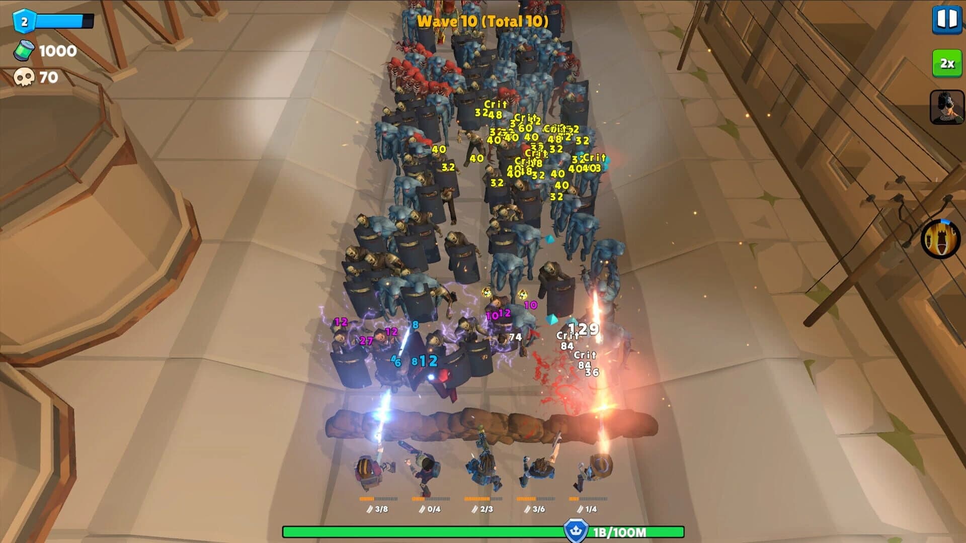 Idle Zombie Wave: Survivors screenshot 2