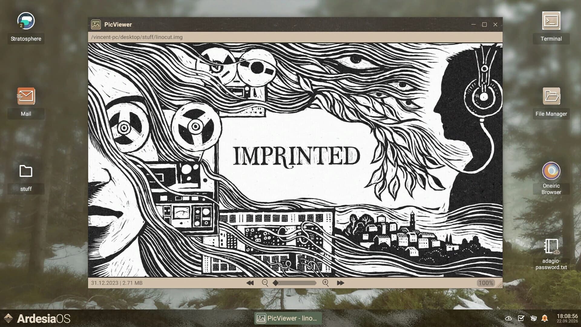 Imprinted screenshot 8
