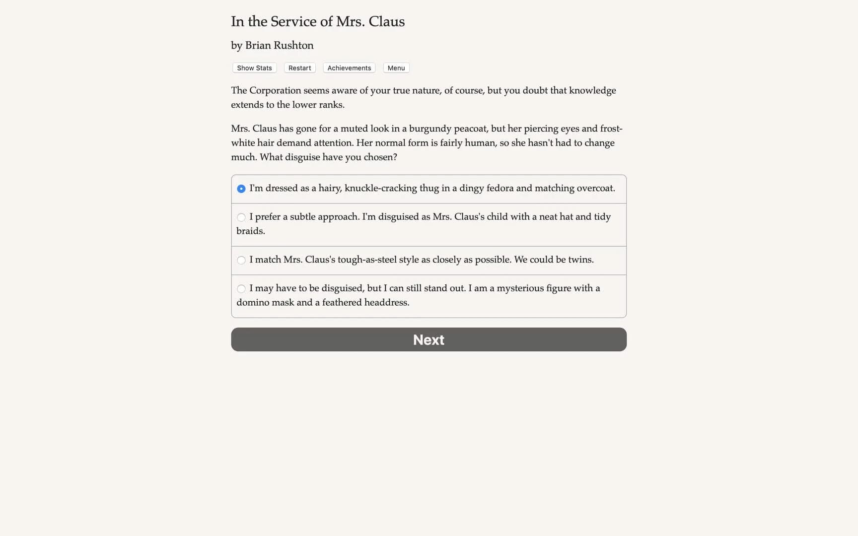 In the Service of Mrs. Claus screenshot 1