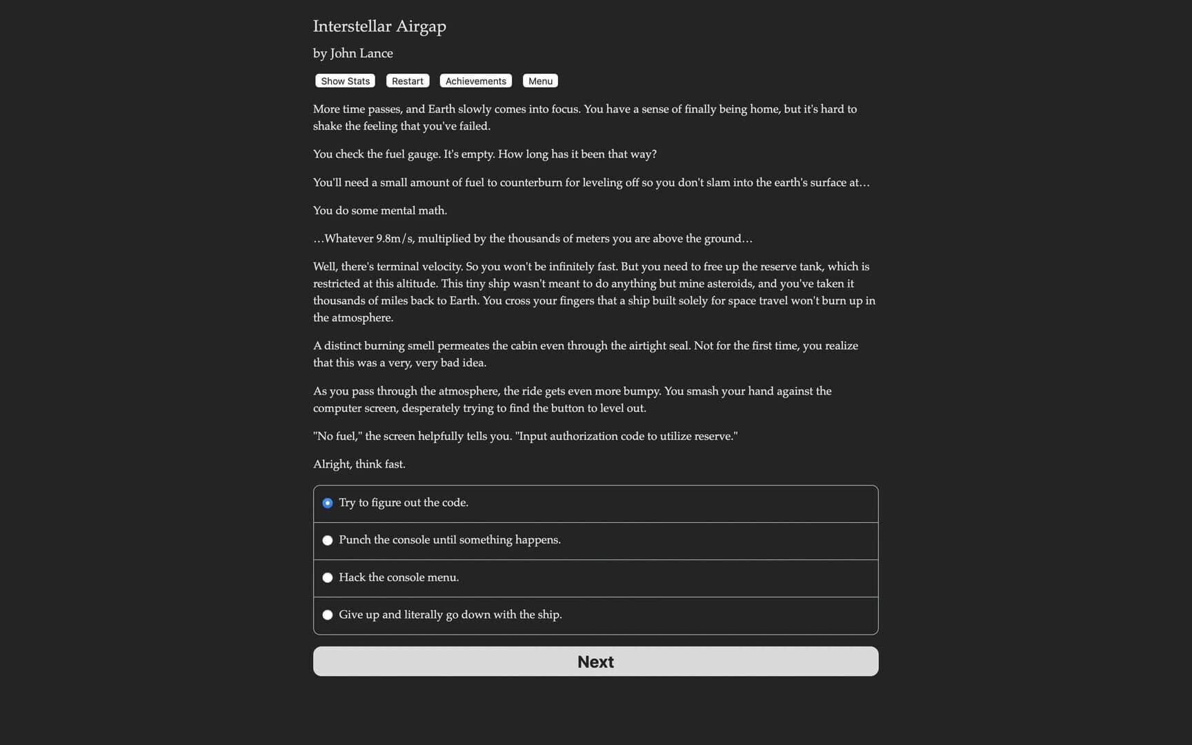 Interstellar Airgap screenshot 2