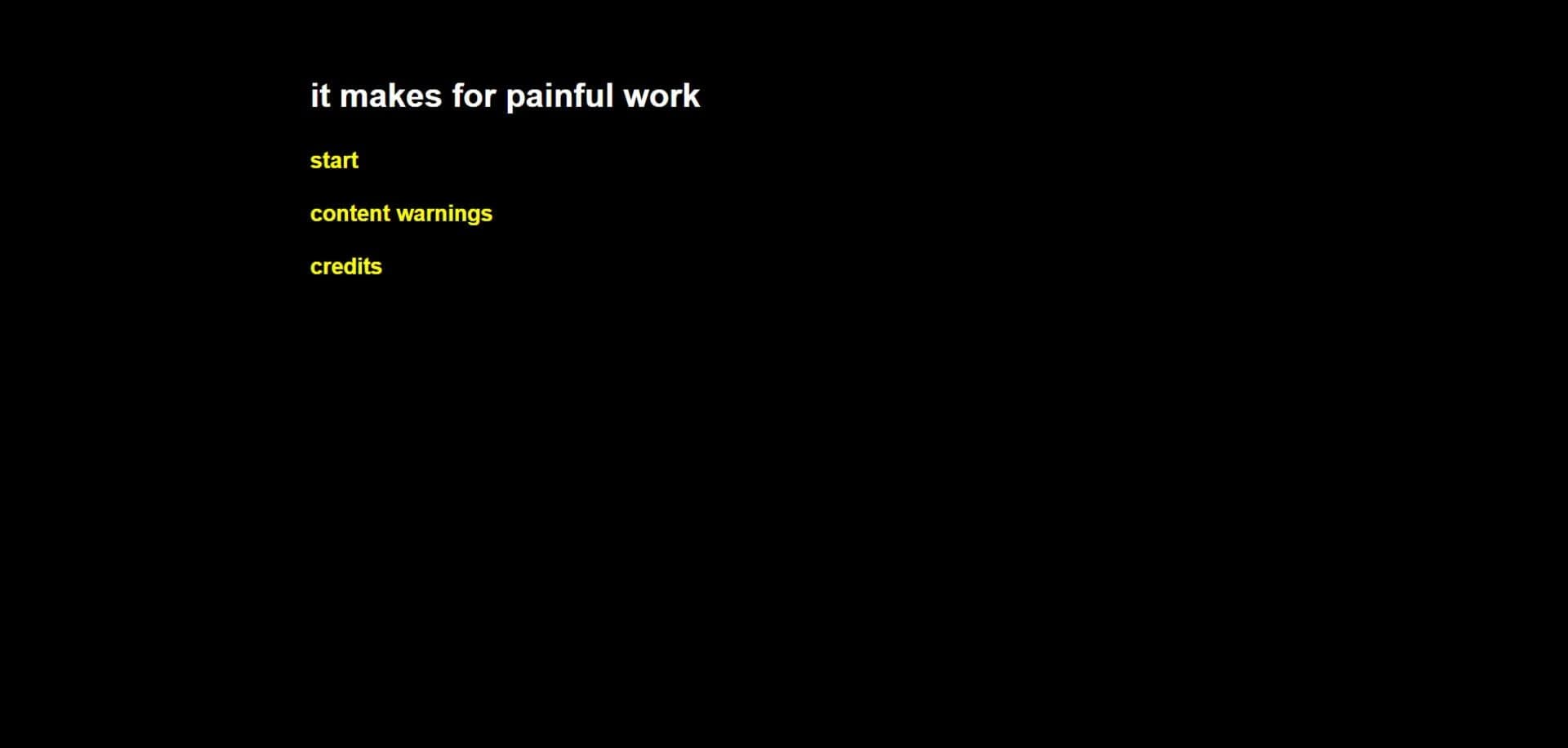 It Makes for Painful Work screenshot 1