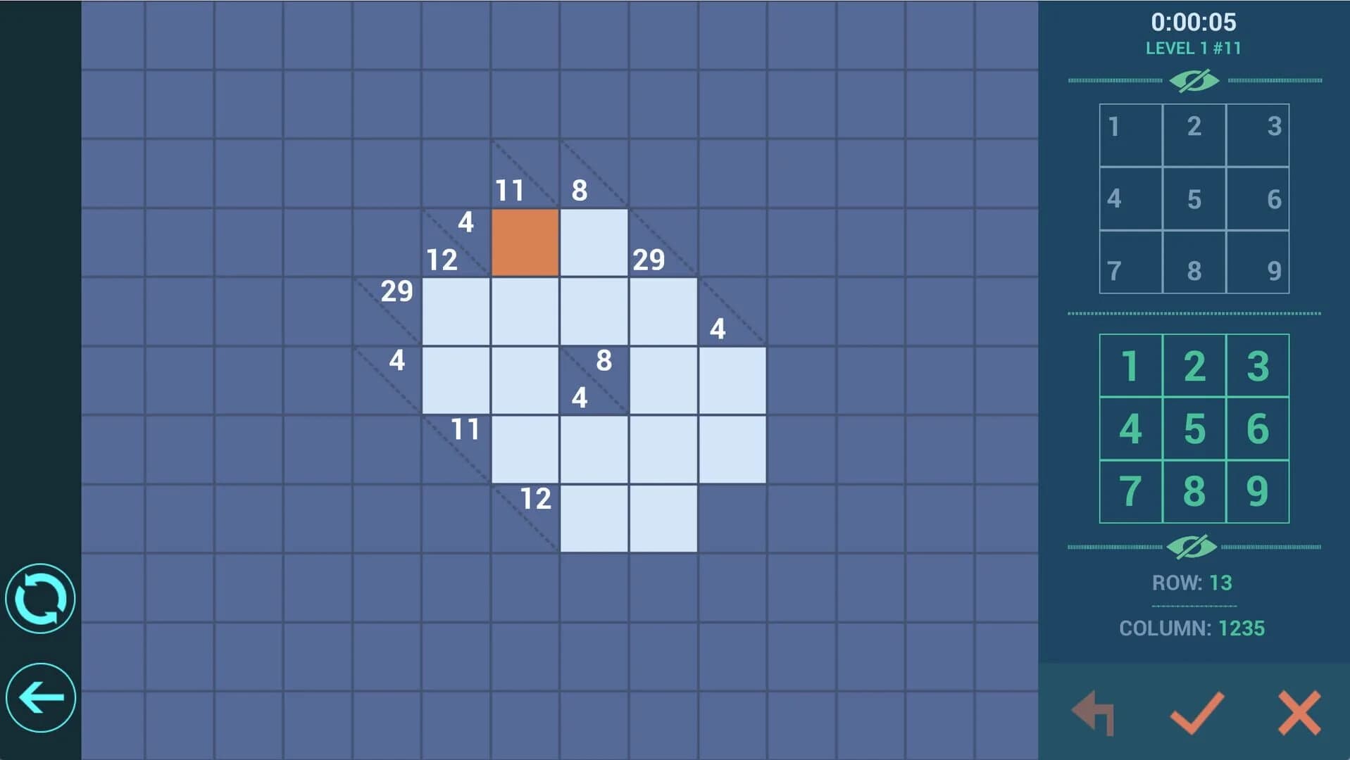 Kakuro++ screenshot 5