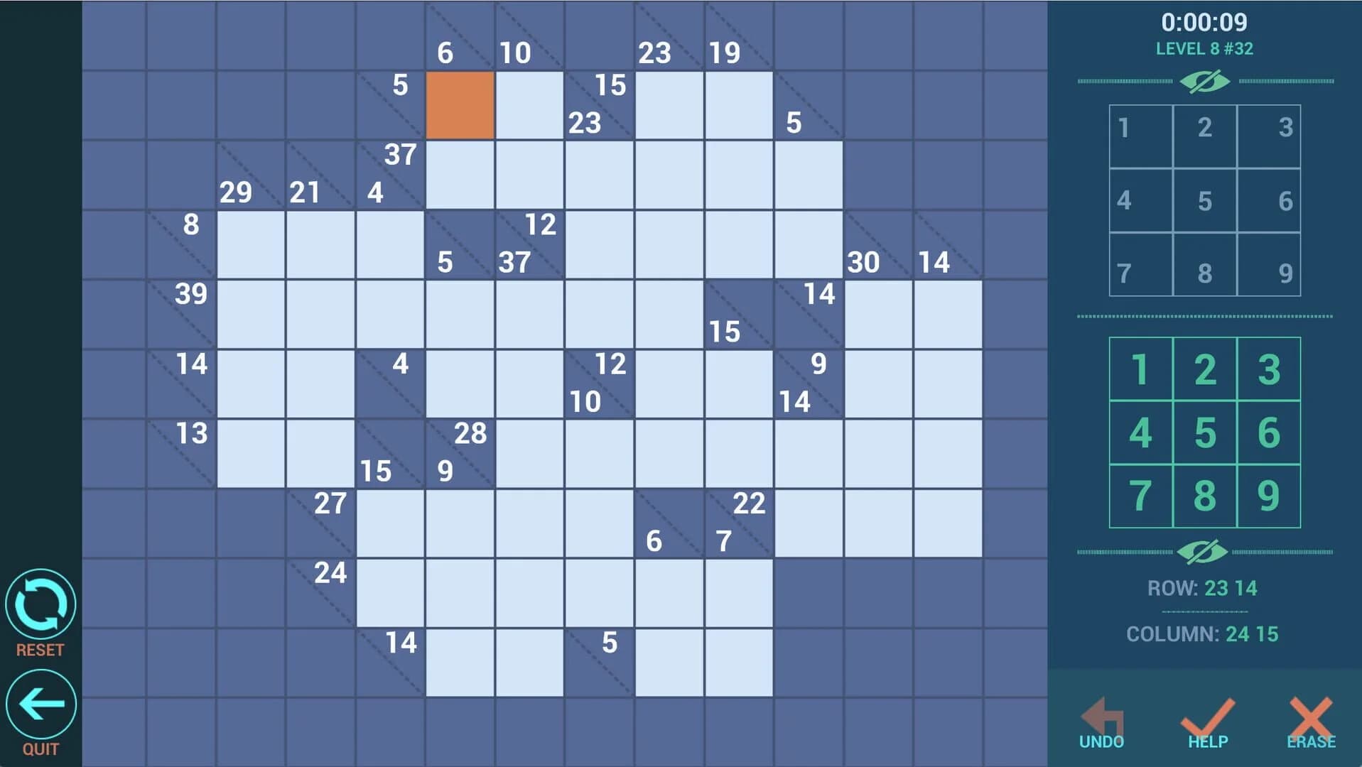 Kakuro++ screenshot 4