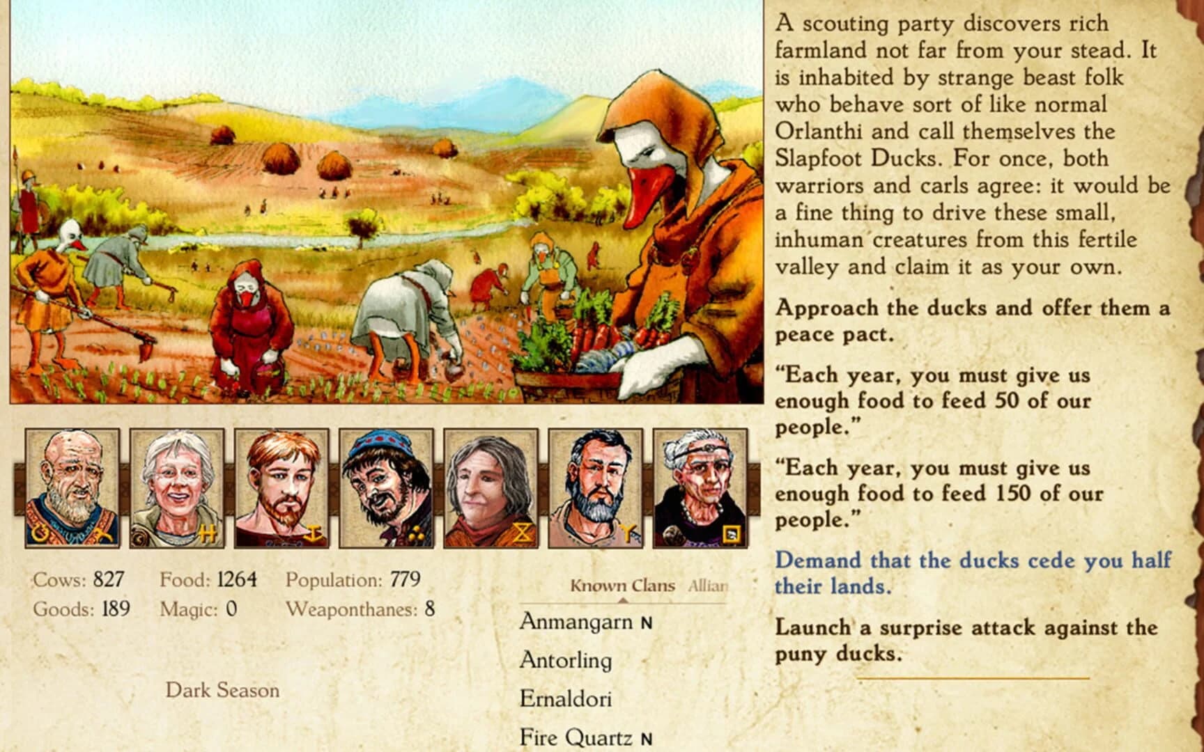 King of Dragon Pass screenshot 1