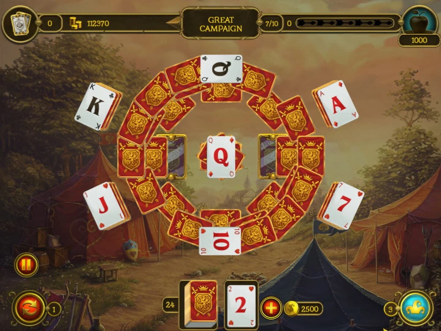 Knight Solitaire screenshot 1