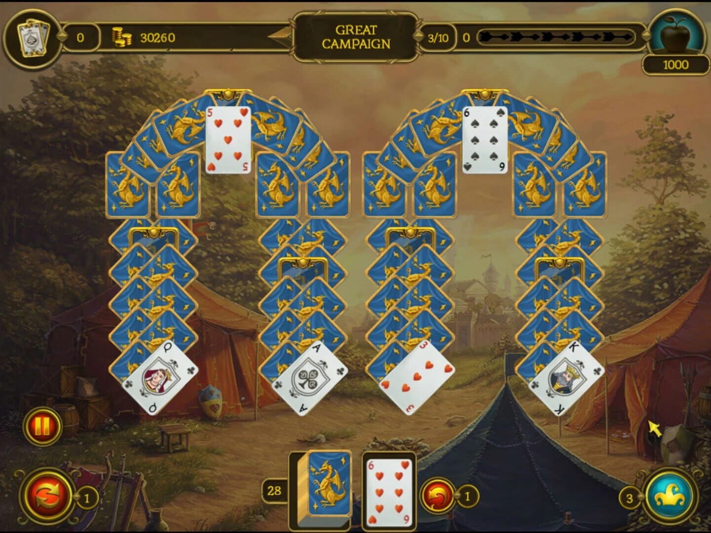 Knight Solitaire 2 screenshot 1