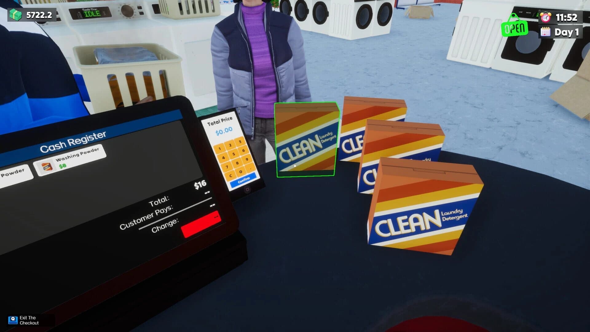 Laundry & Supermarket Simulator screenshot 3