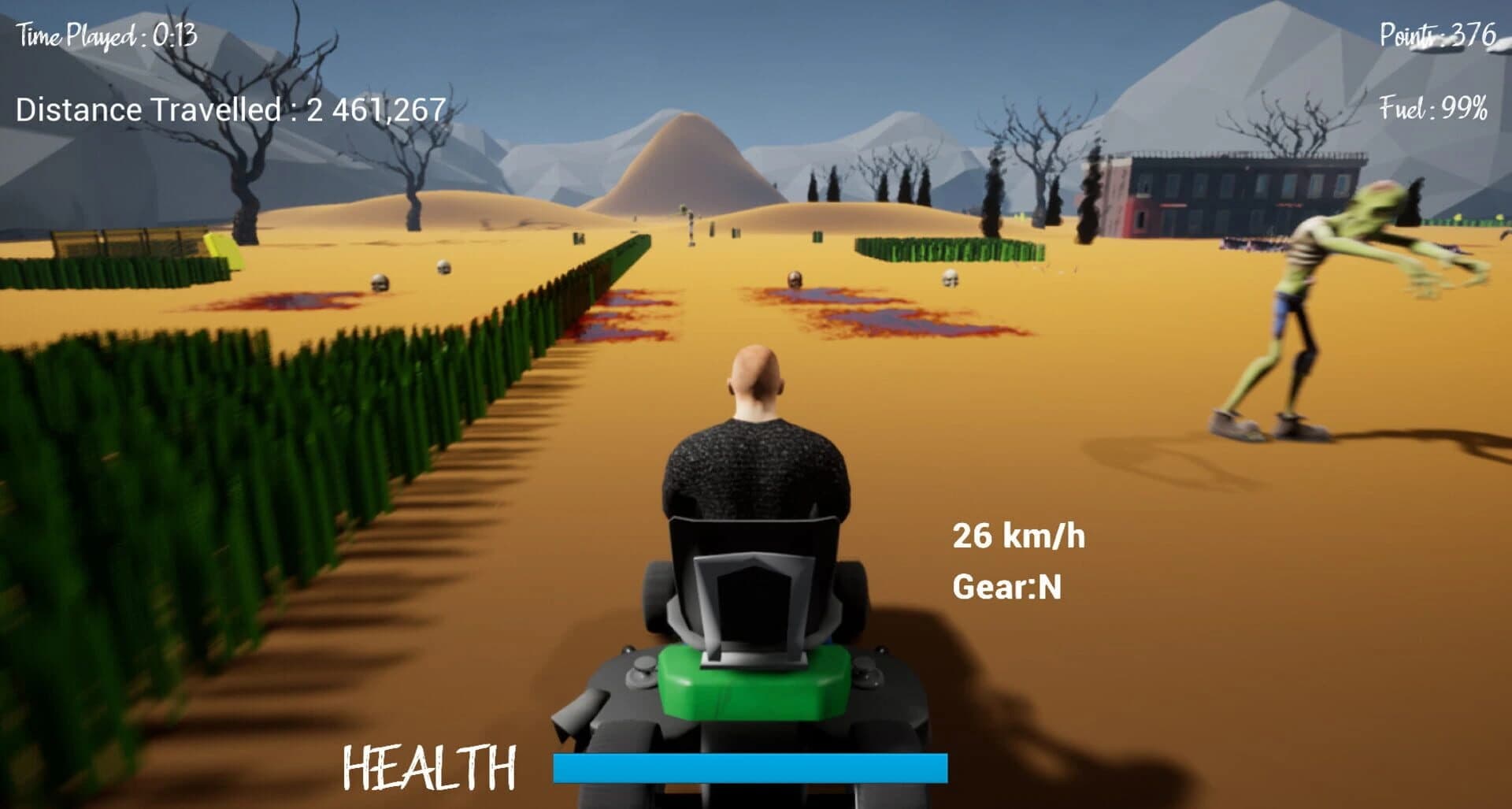Lawnmower Game: Zombies screenshot 1