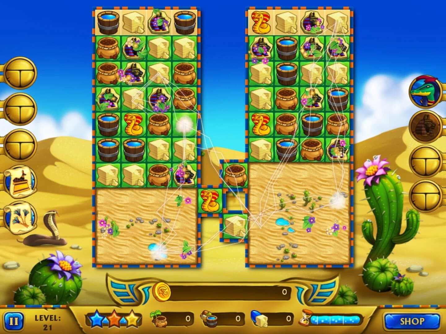 Legend of Egypt: Pharaohs Garden screenshot 1