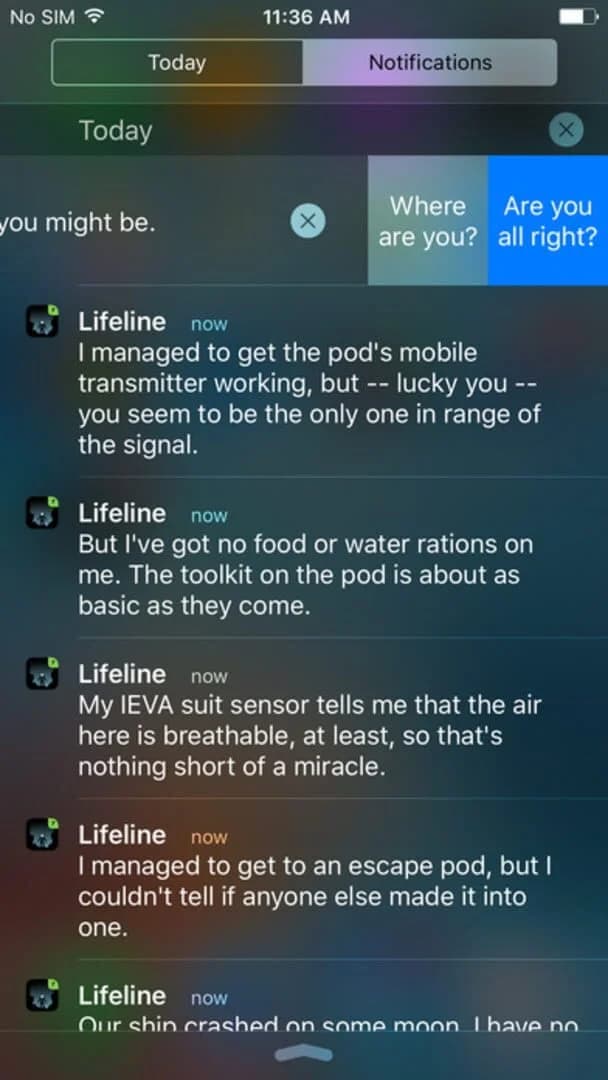 Lifeline screenshot 1