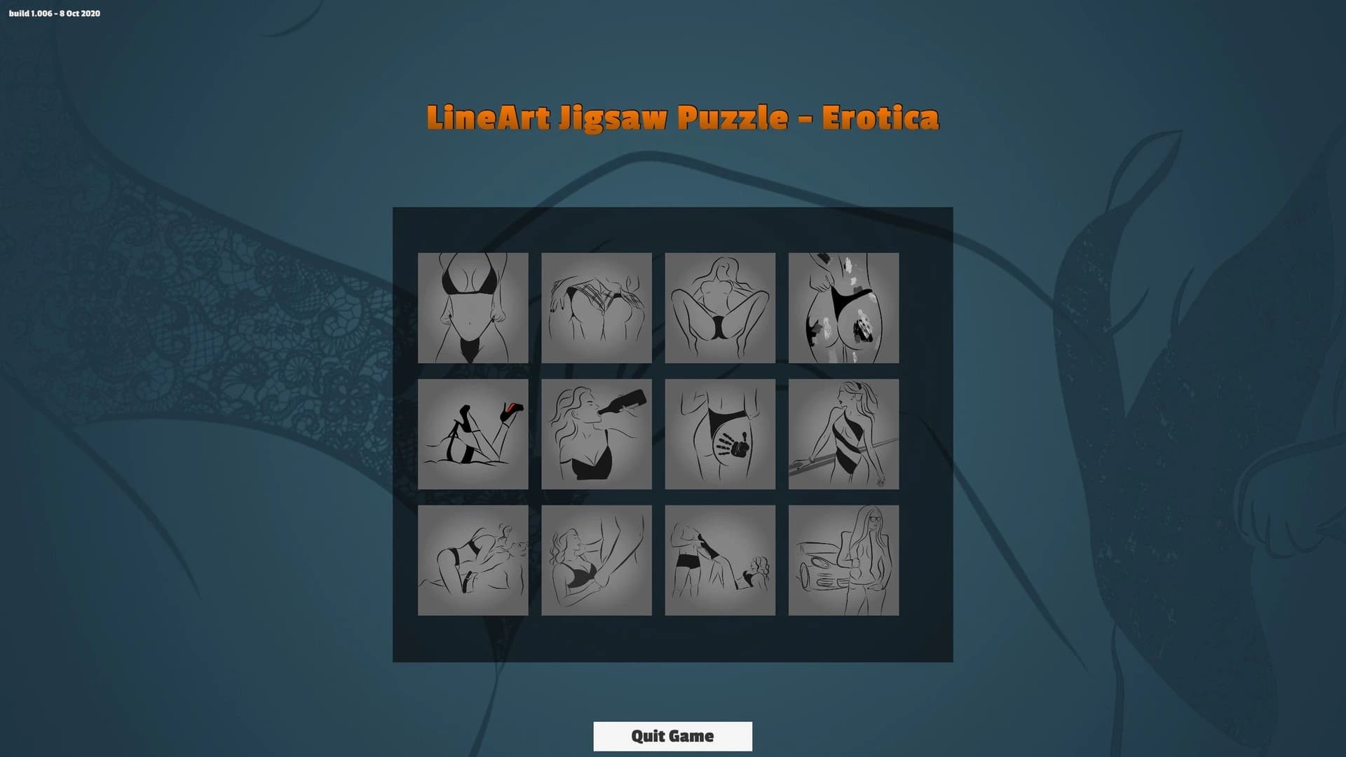 LineArt Jigsaw Puzzle: Erotica screenshot 3