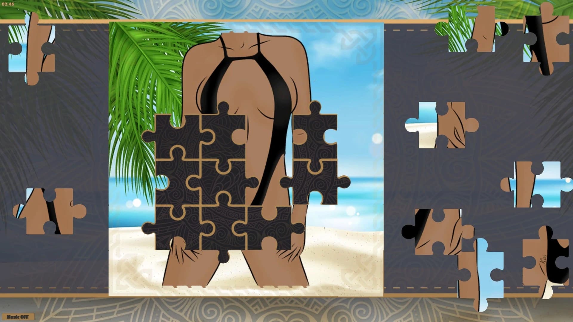 LineArt Jigsaw Puzzle: Erotica Summer screenshot 3