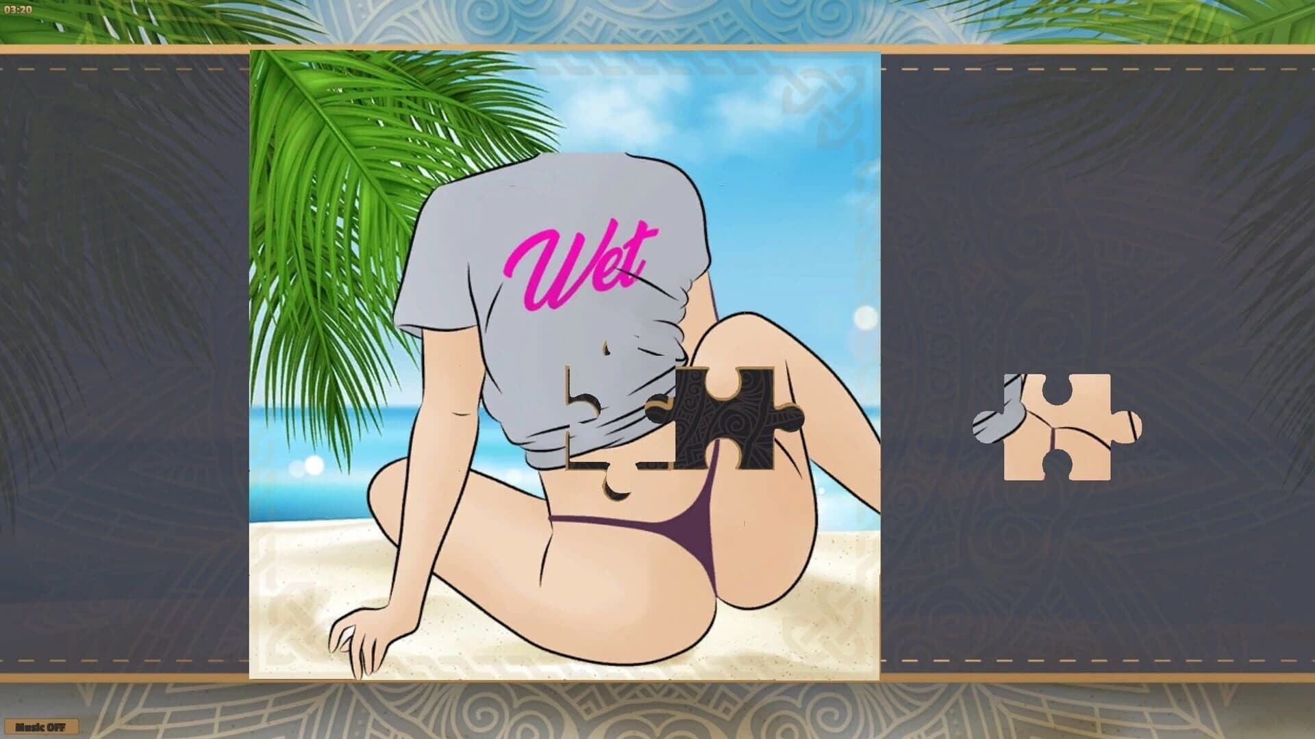LineArt Jigsaw Puzzle: Erotica Summer screenshot 1