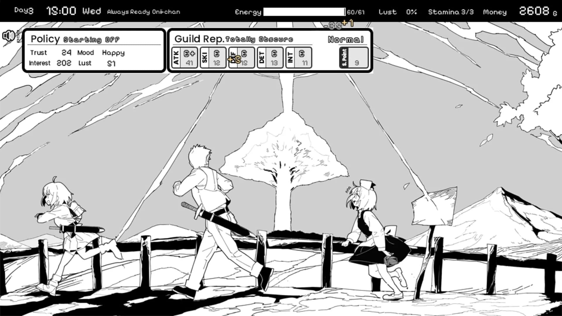 Living With Sister: Monochrome Fantasy screenshot 1
