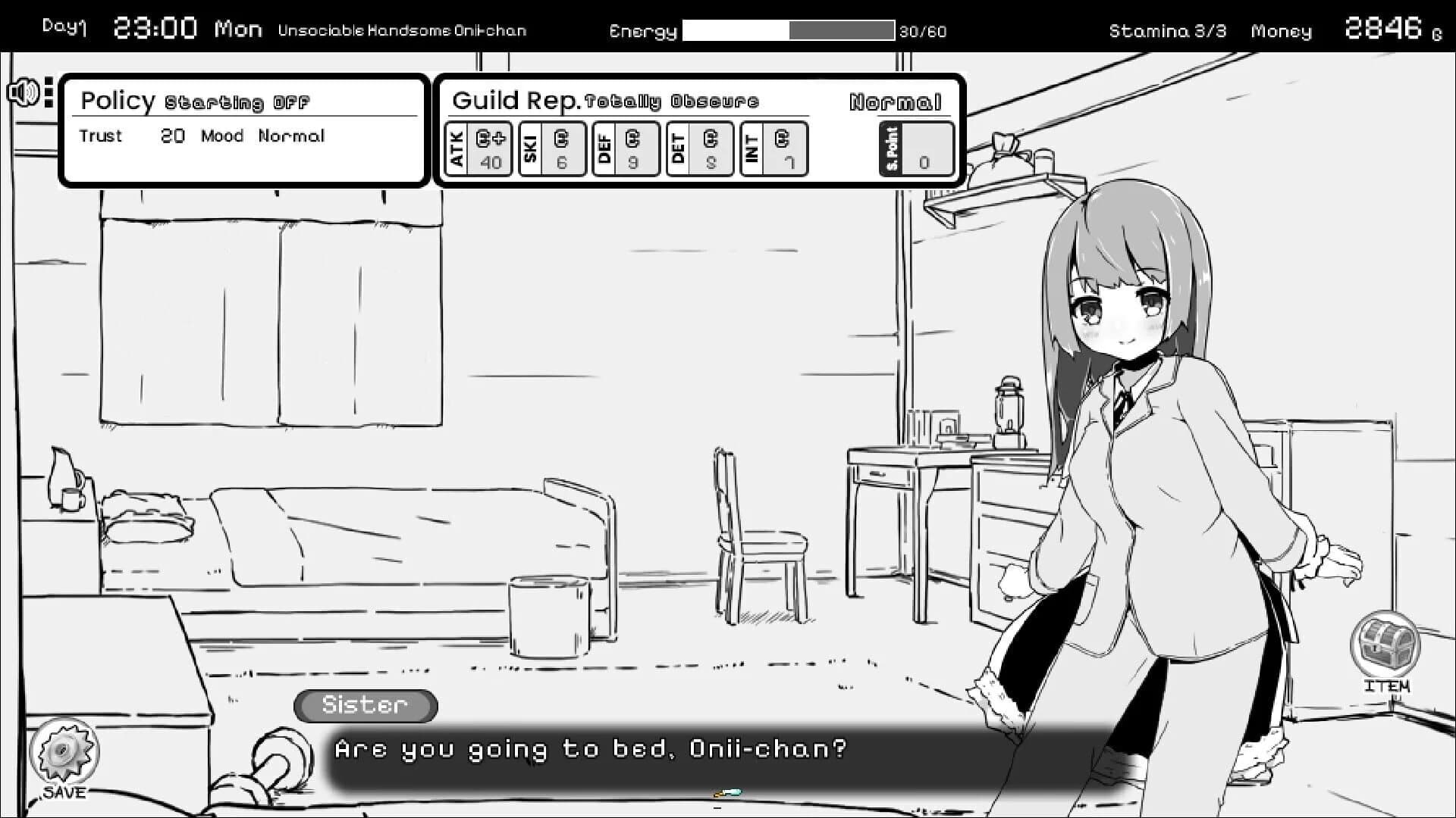 Living With Sister: Monochrome Fantasy screenshot 5