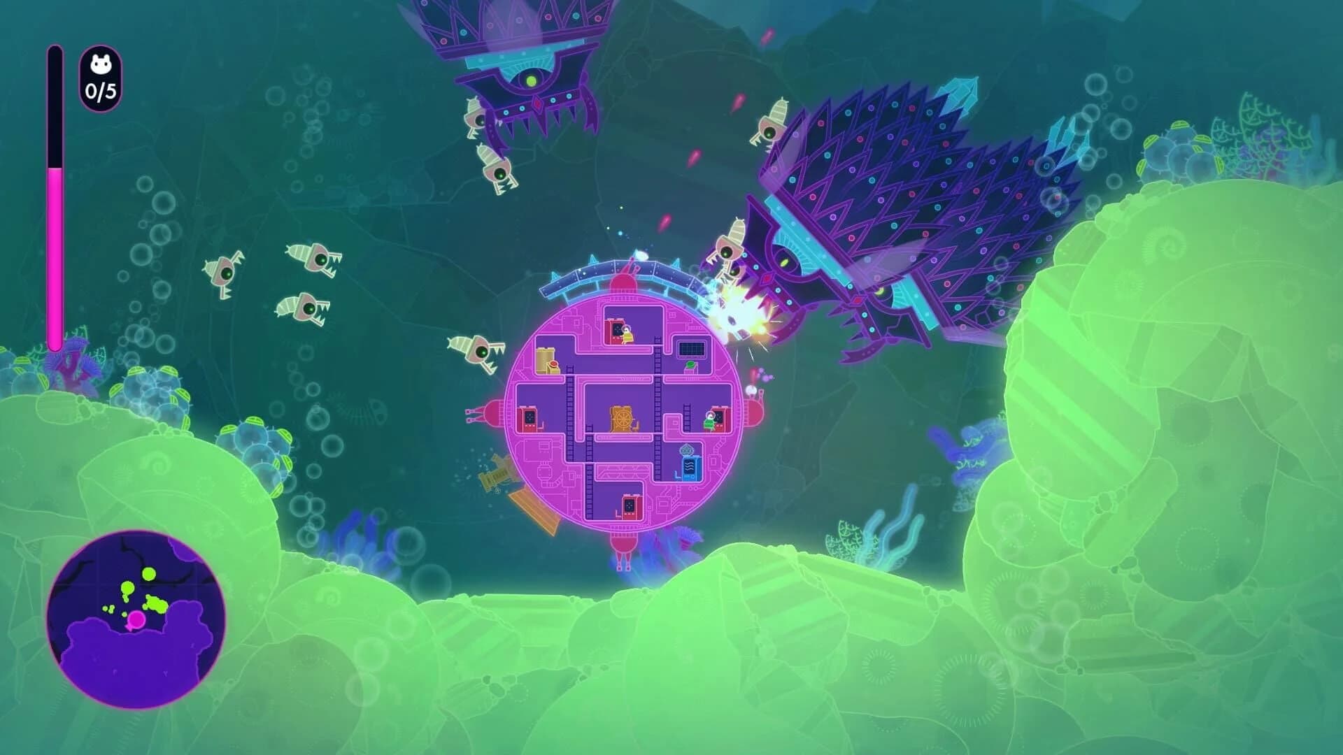 Lovers in a Dangerous Spacetime screenshot 2