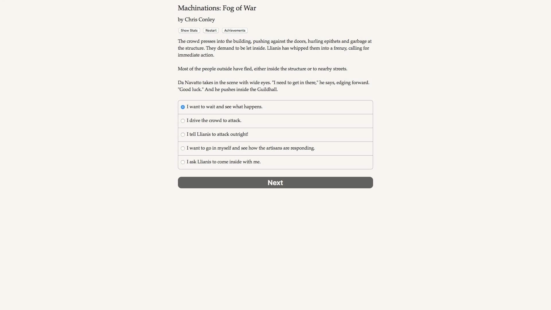 Machinations: Fog of War screenshot 1