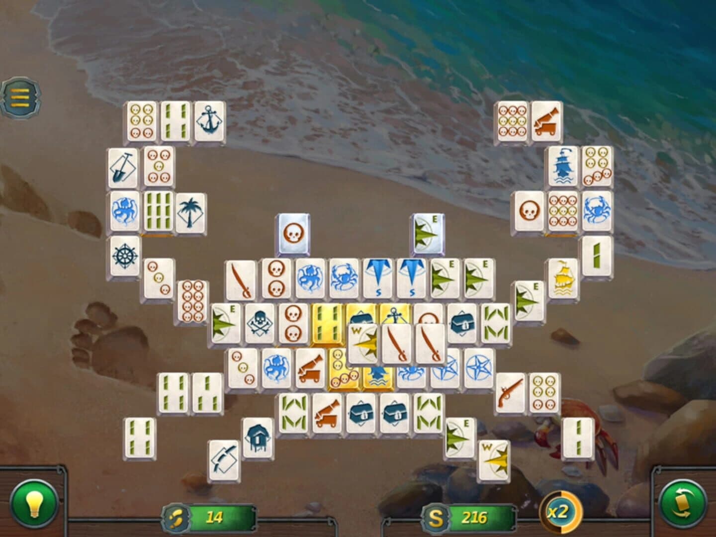 Mahjong Gold 2: Pirates Island screenshot 4