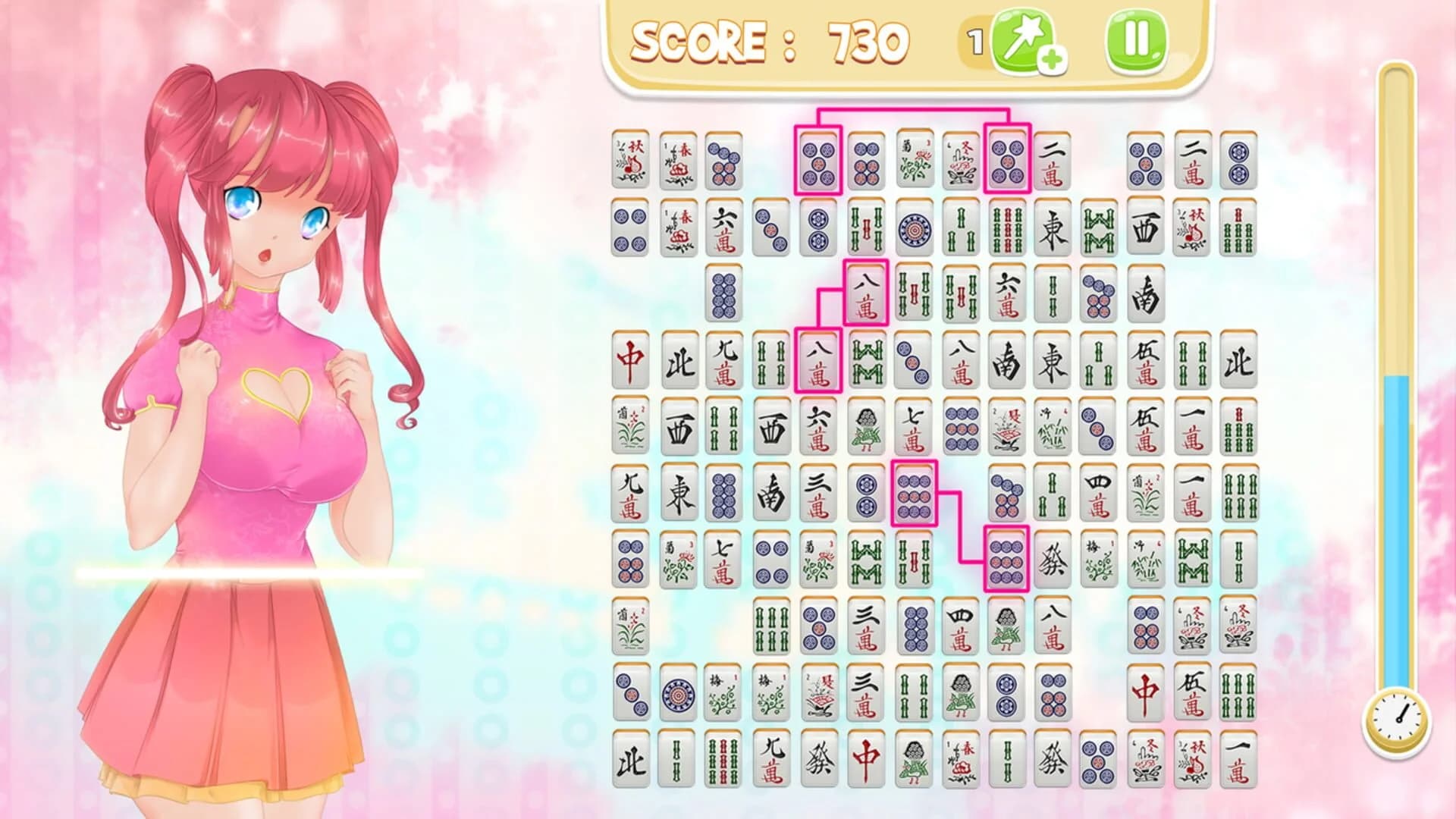 Mahjong Pretty Manga Girls screenshot 4