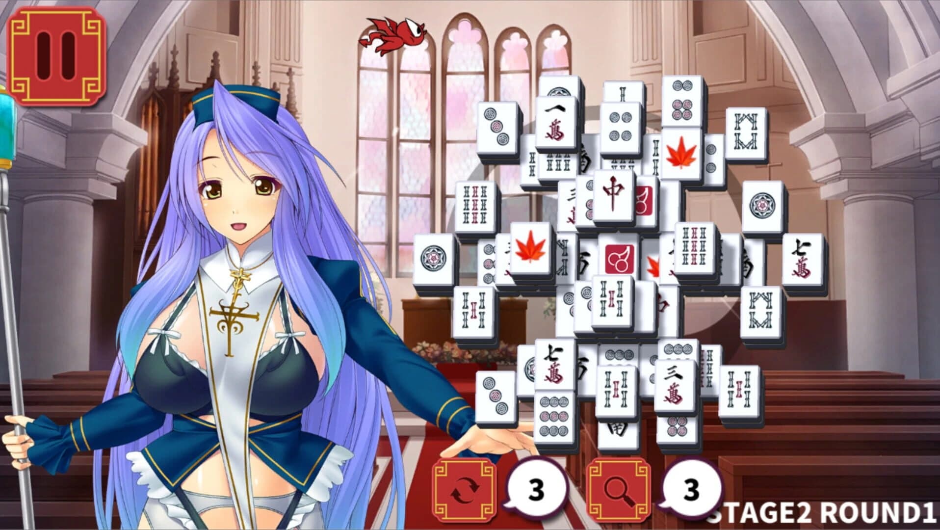 Mahjong Strip Solitaire: Harem Guild screenshot 4
