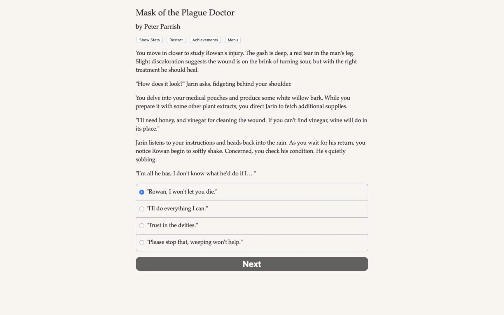 Mask of the Plague Doctor screenshot 2