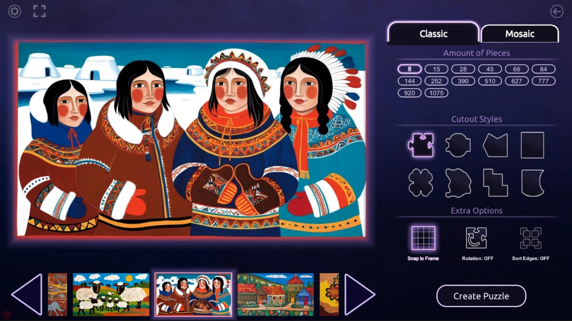 Master of Pieces Jigsaw Puzzle: Folk-Art screenshot 5